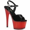 Pleaser Exotic Dancing ADORE-709T - Blk Pat/Frosted Red 1 Pleaser Exotic Dancing ADORE-709T - Blk Pat/Frosted Red