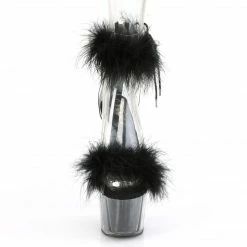 Pleaser Exotic Dancing ADORE-724F - Clr-Blk Fur/Blk Fur