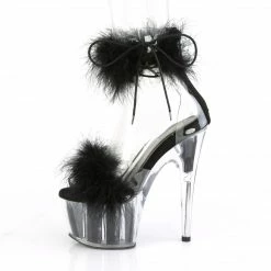 Pleaser Exotic Dancing ADORE-724F - Clr-Blk Fur/Blk Fur