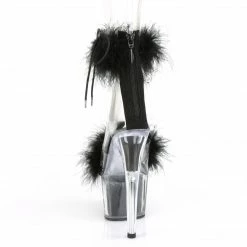 Pleaser Exotic Dancing ADORE-724F - Clr-Blk Fur/Blk Fur