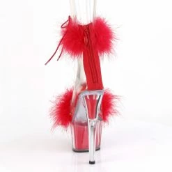 Pleaser ADORE-724F - Clr-Red Fur/Red Fur