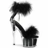 Pleaser Exotic Dancing ADORE-724F - Clr-Blk Fur/Blk Fur 2 Pleaser Exotic Dancing ADORE-724F - Clr-Blk Fur/Blk Fur
