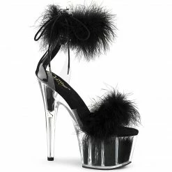 Pleaser Exotic Dancing ADORE-724F - Clr-Blk Fur/Blk Fur