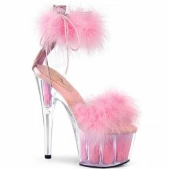 Pleaser Exotic Dancing ADORE-724F - Clr-B. Pink Fur/B. Pink Fur