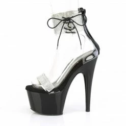 Pleaser Exotic Dancing ADORE-727RS - Clr-Blk/Blk