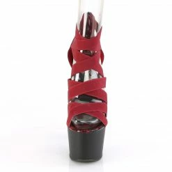Pleaser ADORE-748SP - Wine Elastic Band-Snake Print Pat/Blk Matte 8 Pleaser ADORE-748SP - Wine Elastic Band-Snake Print Pat/Blk Matte
