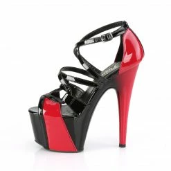 Pleaser Exotic Dancing ADORE-764 - Blk-Red Pat/Blk-Red