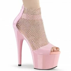 Pleaser Exotic Dancing ADORE-765RM - B. Pink Pat-RS Mesh/B. Pink