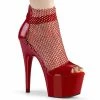 Pleaser ADORE-765RM - Red Pat-RS Mesh/Red