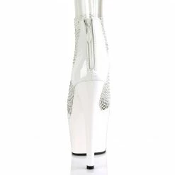 Pleaser Exotic Dancing ADORE-765RM - Wht Pat-RS Mesh/Wht
