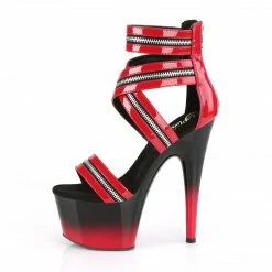 Pleaser Exotic Dancing ADORE-766 - Red Pat/Blk-Red 9 Pleaser Exotic Dancing ADORE-766 - Red Pat/Blk-Red