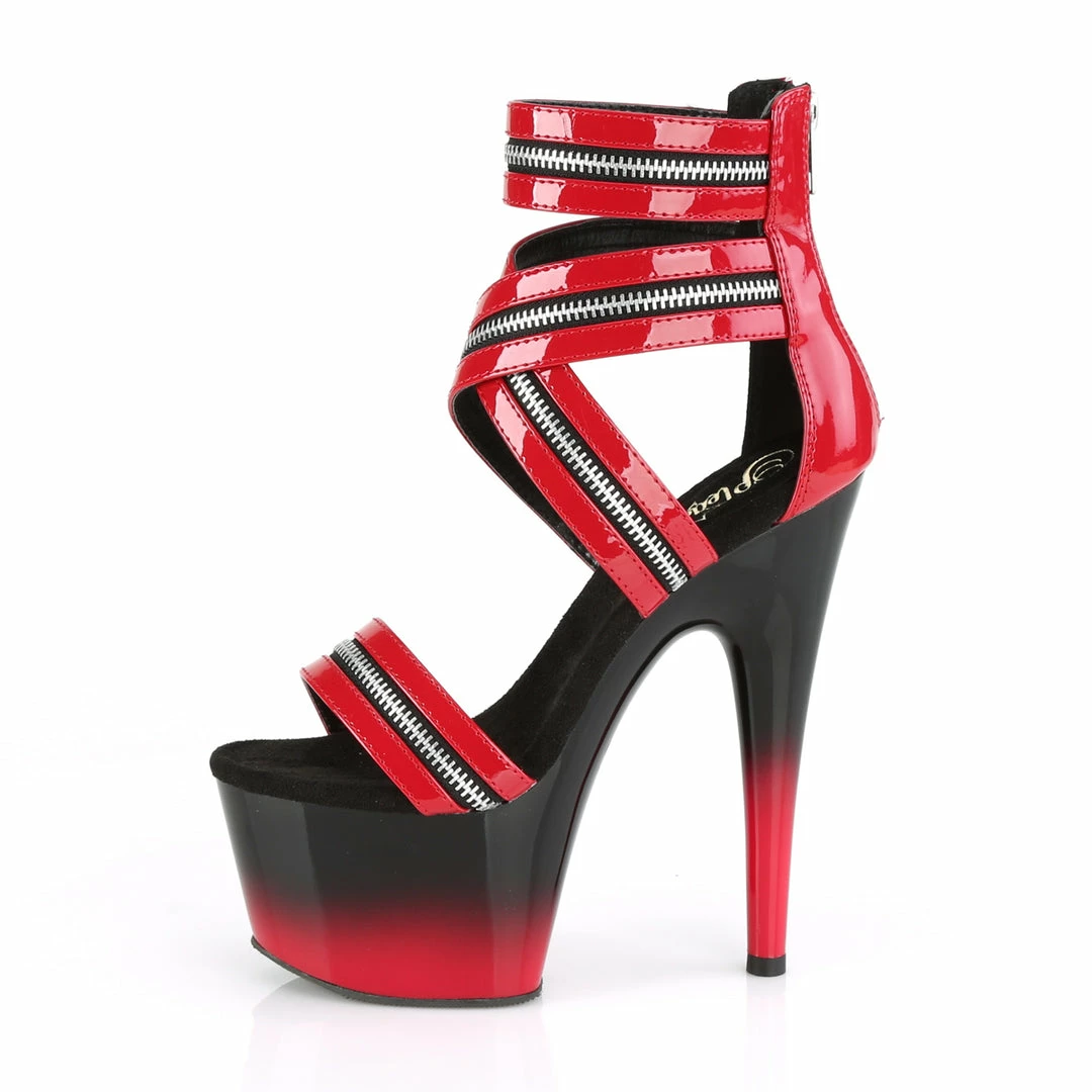 Pleaser Exotic Dancing ADORE-766 - Red Pat/Blk-Red 5 Pleaser Exotic Dancing ADORE-766 - Red Pat/Blk-Red