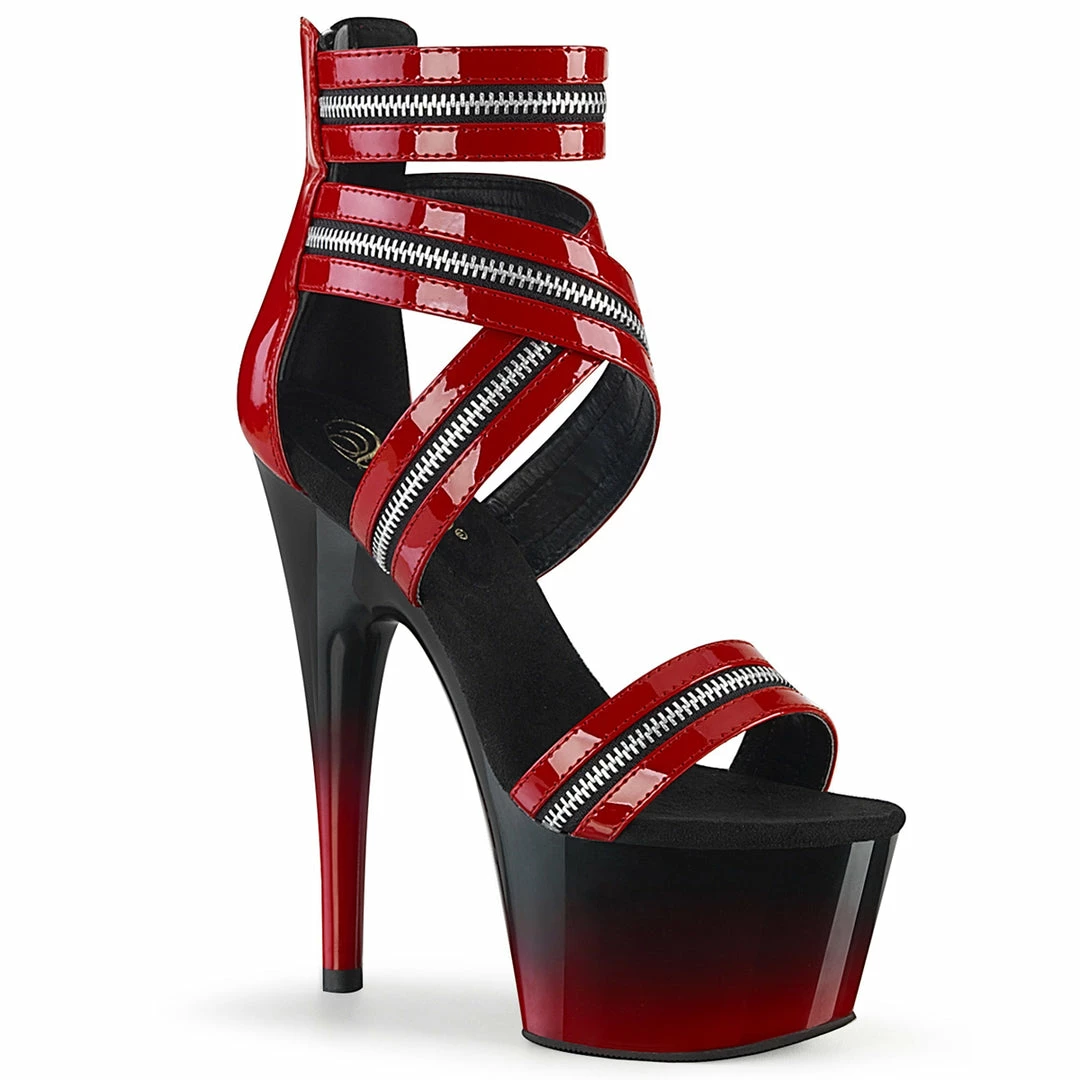 Pleaser Exotic Dancing ADORE-766 - Red Pat/Blk-Red 3 Pleaser Exotic Dancing ADORE-766 - Red Pat/Blk-Red