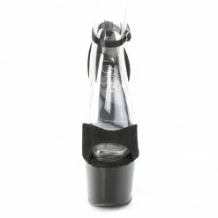 Pleaser ADORE-768 - Blk Satin-Blk Lace/Blk Exotic Dancing