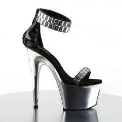 Pleaser Exotic Dancing ADORE-769RS - Blk/Slv Chrome 11 Pleaser Exotic Dancing ADORE-769RS - Blk/Slv Chrome