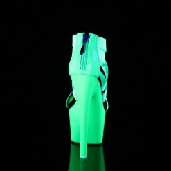 Pleaser ADORE-769UV - Neon Green Elastic Band-Patent/Neon Green Exotic Dancing