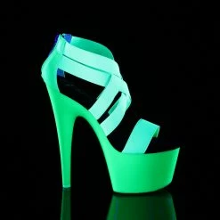 Pleaser ADORE-769UV - Neon Green Elastic Band-Patent/Neon Green Exotic Dancing
