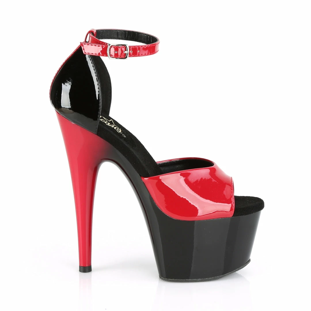 Pleaser Exotic Dancing ADORE-789 - Red-Blk Pat/Blk-Red 7 Pleaser Exotic Dancing ADORE-789 - Red-Blk Pat/Blk-Red