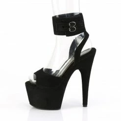 Pleaser ADORE-791FS - Blk Faux Suede/Blk Faux Suede Exotic Dancing