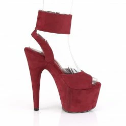 Pleaser ADORE-791FS - Burgundy Faux Suede/Burgundy Faux Suede Exotic Dancing