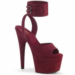 Pleaser ADORE-791FS - Burgundy Faux Suede/Burgundy Faux Suede Exotic Dancing