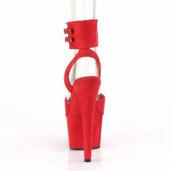 Pleaser ADORE-791FS - Red Faux Suede/Red Faux Suede Exotic Dancing