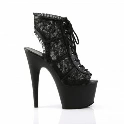 Pleaser ADORE-796LC - Blk Mesh Lace/Blk Matte