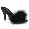 Fabulicious Party & Prom AMOUR-03 - Blk Pu-Fur