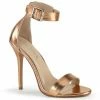 Pleaser Bridal AMUSE-10 - Rose Gold Metallic Pu