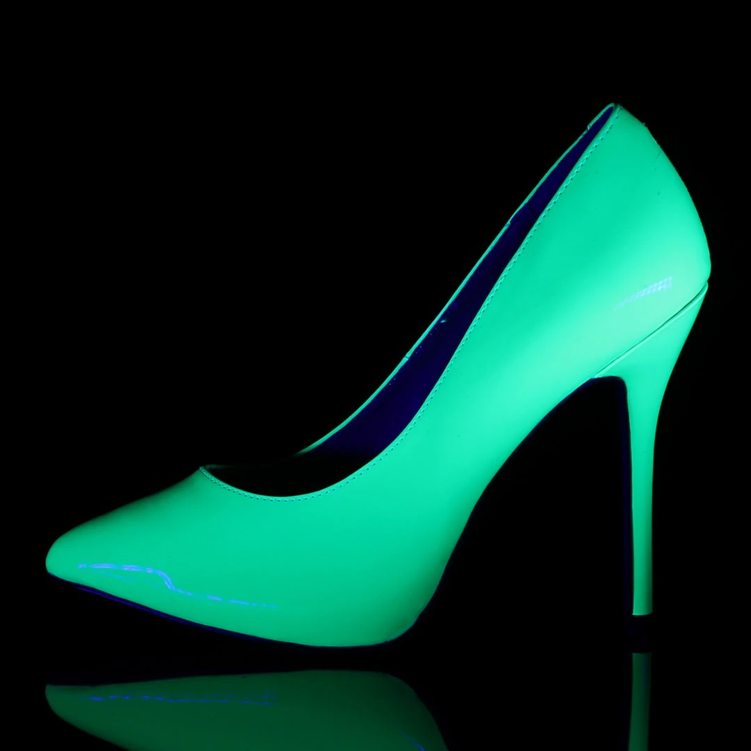 Pleaser AMUSE-20 - Neon Green Pat 5 Pleaser AMUSE-20 - Neon Green Pat