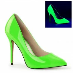 Pleaser AMUSE-20 - Neon Green Pat