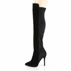 Pleaser AMUSE-2018 - Blk Suede-Nylon 9 Pleaser AMUSE-2018 - Blk Suede-Nylon