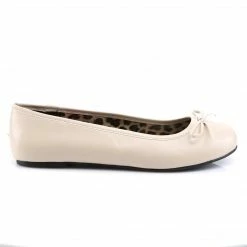 Pleaser Pink Label Bridal ANNA-01 - Cream Faux Leather 11 Pleaser Pink Label Bridal ANNA-01 - Cream Faux Leather