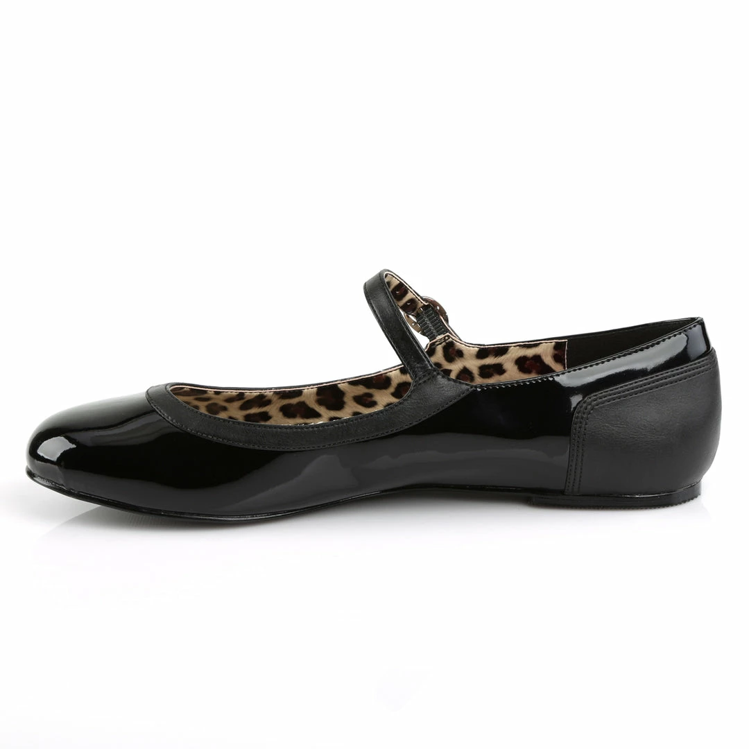 Pleaser Pink Label ANNA-02 - Blk Pat-Faux Leather 5 Pleaser Pink Label ANNA-02 - Blk Pat-Faux Leather