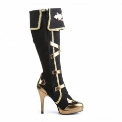 Funtasma ARENA-2012 - Blk Microfiber-Gold Pu 11 Funtasma ARENA-2012 - Blk Microfiber-Gold Pu