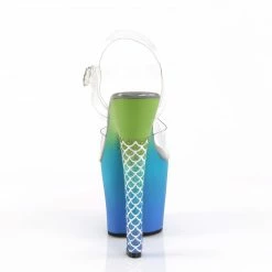 Pleaser ARIEL-708OMBRE - Clr/Green-Blue Ombre Exotic Dancing