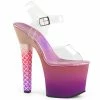 Pleaser Exotic Dancing ARIEL-708OMBRE - Clr/Pink-Purple Ombre 2 Pleaser Exotic Dancing ARIEL-708OMBRE - Clr/Pink-Purple Ombre