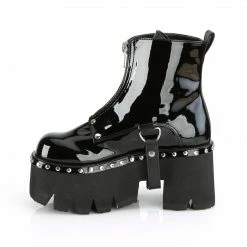 Demonia ASHES-100 - Blk Pat-Vegan Leather