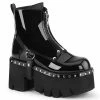 Demonia ASHES-100 - Blk Pat-Vegan Leather