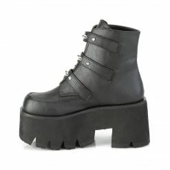 Demonia ASHES-55 - Blk Vegan Leather Punk & Goth