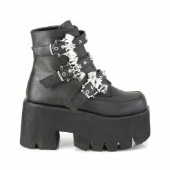 Demonia ASHES-55 - Blk Vegan Leather Punk & Goth