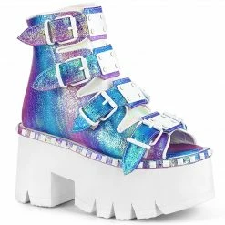 Demonia ASHES-70 - Purple Multi Iridescent V. Le Punk & Goth