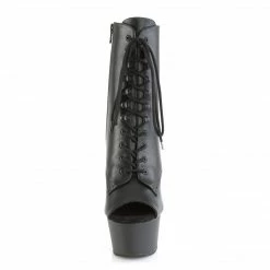 Pleaser ASPIRE-1021 - Blk Faux Leather/Blk Matte Exotic Dancing