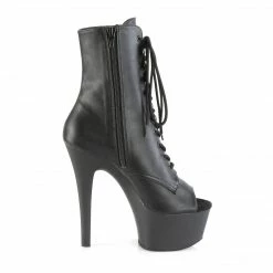 Pleaser ASPIRE-1021 - Blk Faux Leather/Blk Matte Exotic Dancing