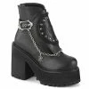Demonia ASSAULT-55 - Blk Vegan Leather