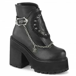 Demonia ASSAULT-55 - Blk Vegan Leather