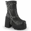Demonia ASSAULT-66 - Blk Vegan Leather
