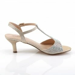 Fabulicious AUDREY-05 - Nude Shimmering Fabric Bridal