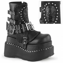 Demonia BEAR-150 - Blk Vegan Leather