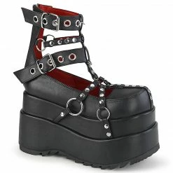 Demonia Punk & Goth BEAR-28 - Blk Vegan Leather